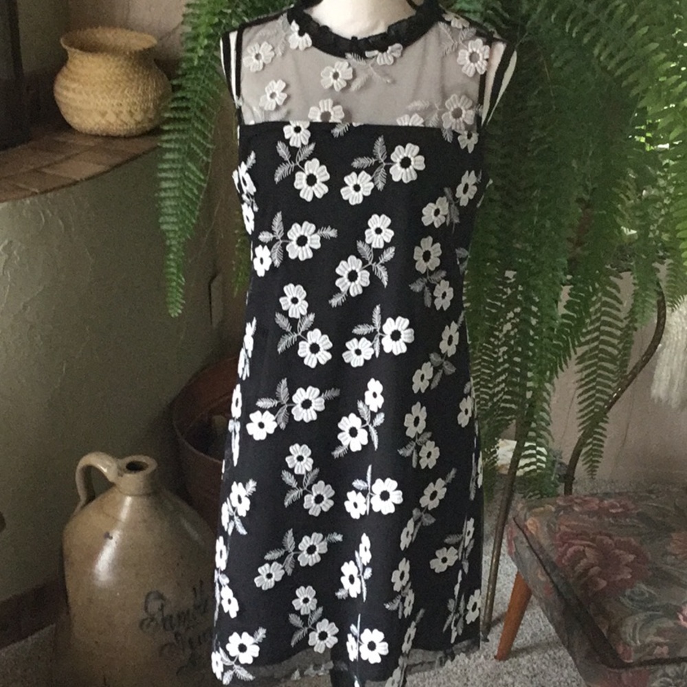 NWOT Karl Lagerfeld Embroidered Dress